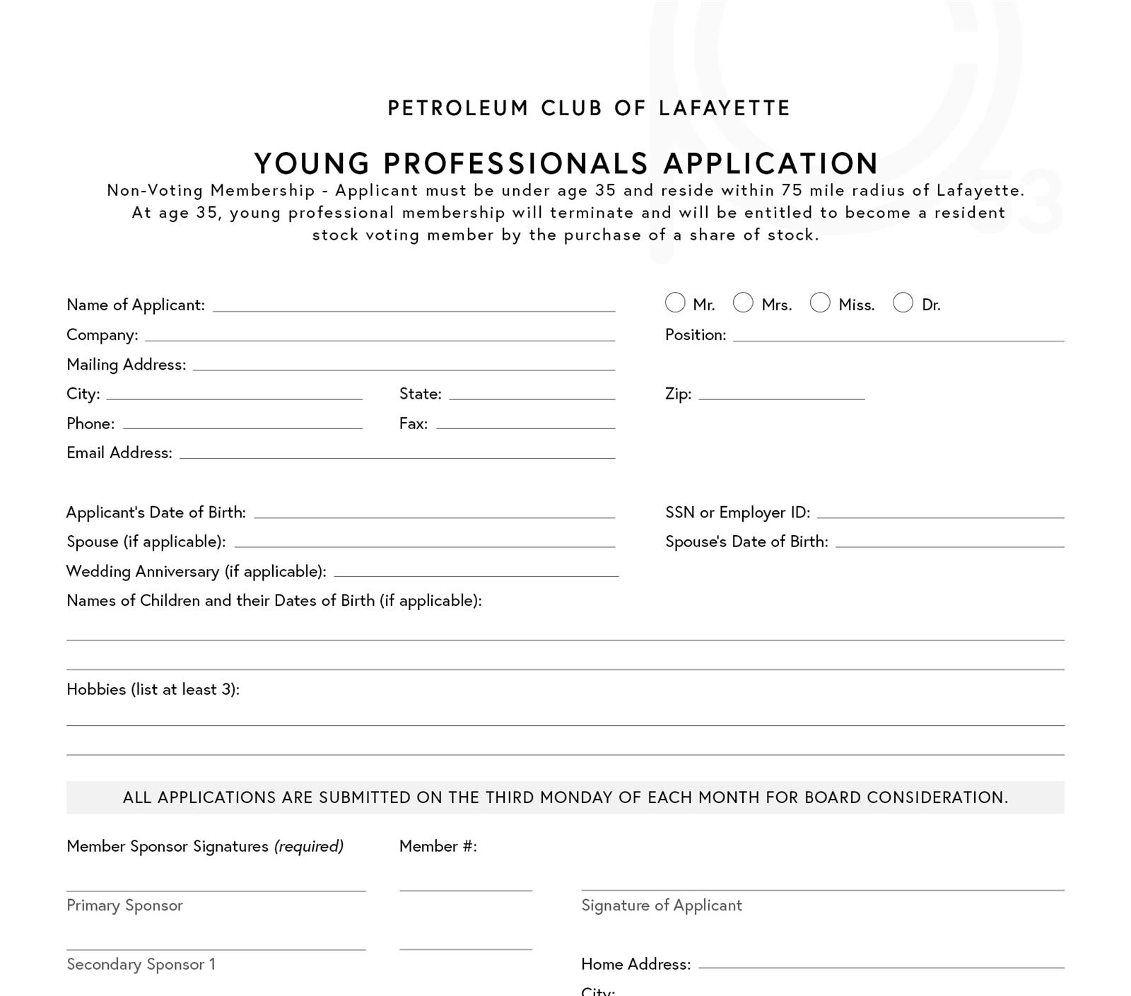 Young Professionals